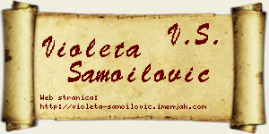 Violeta Samoilović vizit kartica